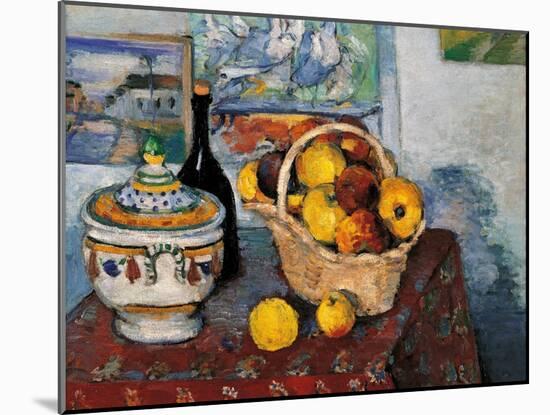 Still Life with Soup Tureen-Paul Cézanne-Mounted Art Print