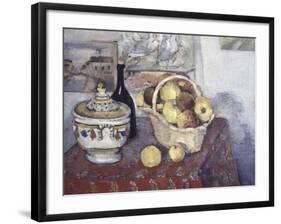 Still Life with Soup Tureen-Paul Cézanne-Framed Giclee Print