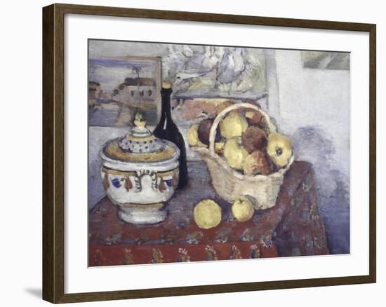 Still Life with Soup Tureen-Paul Cézanne-Framed Giclee Print