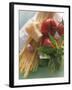 Still Life with Spaghetti, Tomatoes, Basil & Parmesan-null-Framed Photographic Print