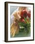 Still Life with Spaghetti, Tomatoes, Basil & Parmesan-null-Framed Photographic Print