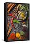 Still Life with Spices and Olive Oil-Andrii Gorulko-Framed Stretched Canvas