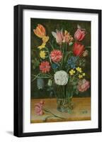 Still Life with Spring Flowers-Ambrosius Brueghel-Framed Giclee Print