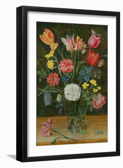 Still Life with Spring Flowers-Ambrosius Brueghel-Framed Giclee Print