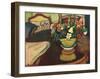 Still life with Stag Cushion-Auguste Macke-Framed Giclee Print