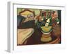 Still life with Stag Cushion-Auguste Macke-Framed Giclee Print