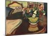 Still life with Stag Cushion-Auguste Macke-Mounted Giclee Print