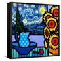 Still Life with Starry Night-John Nolan-Framed Stretched Canvas