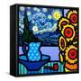 Still Life with Starry Night-John Nolan-Framed Stretched Canvas