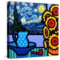 Still Life with Starry Night-John Nolan-Stretched Canvas