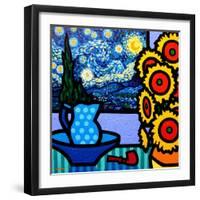 Still Life with Starry Night-John Nolan-Framed Premium Giclee Print