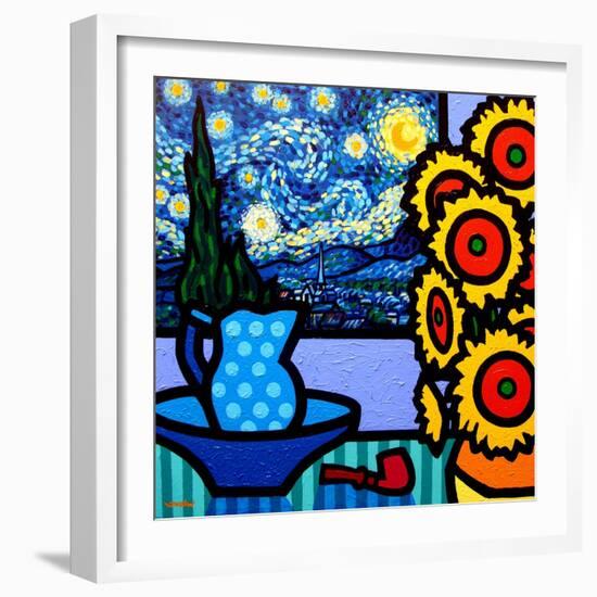 Still Life with Starry Night-John Nolan-Framed Giclee Print