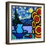 Still Life with Starry Night-John Nolan-Framed Giclee Print