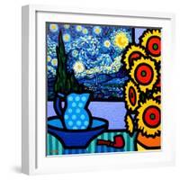 Still Life with Starry Night-John Nolan-Framed Giclee Print