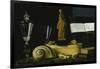 Still-Life with Statue, Books and Shells-Sebastian Stosskopf-Framed Premium Giclee Print