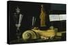 Still-Life with Statue, Books and Shells-Sebastian Stosskopf-Stretched Canvas