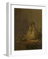 Still Life with Stoneware Jug and Pipes-Jan Jansz Treck-Framed Art Print