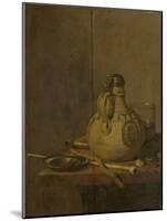 Still Life with Stoneware Jug and Pipes-Jan Jansz Treck-Mounted Art Print