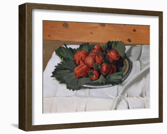 Still Life with Strawberries, 1921-Félix Vallotton-Framed Giclee Print