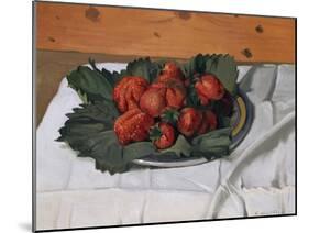 Still Life with Strawberries, 1921-Félix Vallotton-Mounted Giclee Print