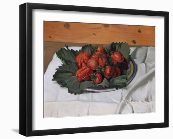 Still Life with Strawberries, 1921-Félix Vallotton-Framed Giclee Print