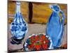 Still Life with Strawberries, 2020 (oil on canvas)-Richard Fox-Mounted Giclee Print