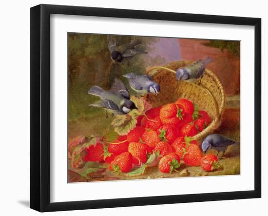 Still Life with Strawberries and Bluetits-Eloise Harriet Stannard-Framed Giclee Print