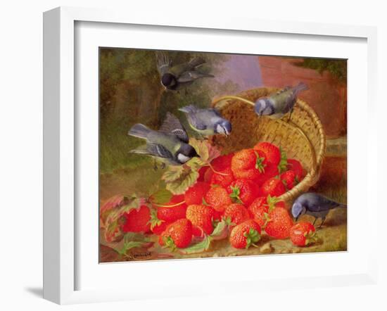 Still Life with Strawberries and Bluetits-Eloise Harriet Stannard-Framed Giclee Print