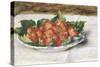 Still Life with Strawberries, Painted Circa 1880-Edgar Degas-Stretched Canvas