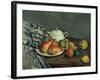 Still Life with Sugar Basin and Fruit-Paul Cézanne-Framed Giclee Print