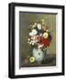 Still Life with Summer Flowers and Fruit-Antoine Vollon-Framed Giclee Print