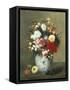 Still Life with Summer Flowers and Fruit-Antoine Vollon-Framed Stretched Canvas