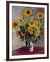 Still Life with Sunflowers, 1880-Claude Monet-Framed Giclee Print