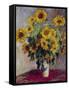 Still Life with Sunflowers, 1880-Claude Monet-Framed Stretched Canvas