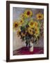 Still Life with Sunflowers, 1880-Claude Monet-Framed Giclee Print