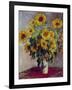 Still Life with Sunflowers, 1880-Claude Monet-Framed Giclee Print