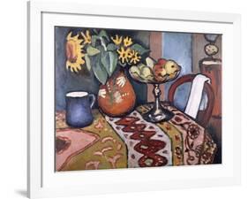 Still Life with Sunflowers II, 1911-August Macke-Framed Giclee Print