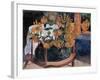 Still Life with Sunflowers on an Armchair-Paul Gauguin-Framed Giclee Print