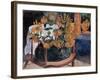 Still Life with Sunflowers on an Armchair-Paul Gauguin-Framed Giclee Print