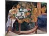 Still Life with Sunflowers on an Armchair-Paul Gauguin-Mounted Giclee Print