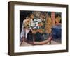 Still Life with Sunflowers on an Armchair-Paul Gauguin-Framed Giclee Print