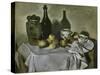 Still Life with Table Utensils-Paul Cézanne-Stretched Canvas