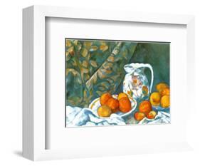 Still Life with Tablecloth-Paul Cézanne-Framed Art Print