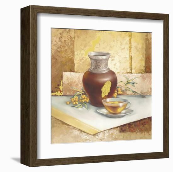 Still Life With Tea-Babicev Vjaceslav-Framed Art Print