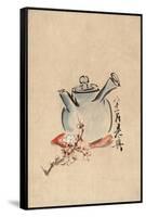 Still Life with Teapot and Cherry Blossom-null-Framed Stretched Canvas