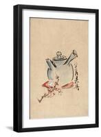 Still Life with Teapot and Cherry Blossom-null-Framed Art Print