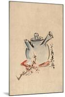 Still Life with Teapot and Cherry Blossom-null-Mounted Art Print