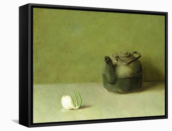 Still Life with Teapot and Onion-Emil Carlsen-Framed Stretched Canvas