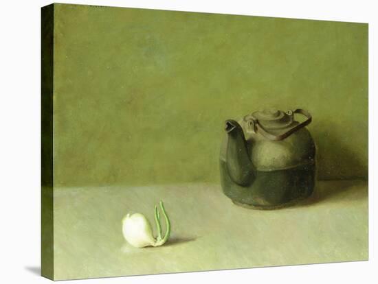 Still Life with Teapot and Onion-Emil Carlsen-Stretched Canvas