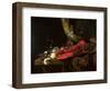 Still Life with the Drinking-Horn of the St. Sebastian Archers' Guild, Lobster and Glasses, C.1653-Willem Kalf-Framed Giclee Print